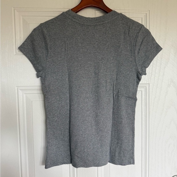 2 for $15 sale: 2 A new day crew neck ribbed t-shirts - gray & pink M - Picture 4 of 6